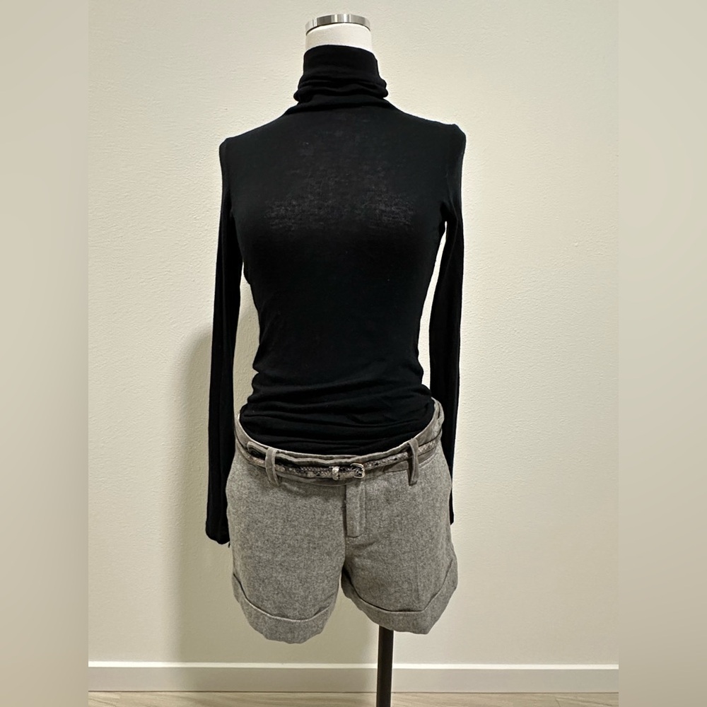 ANTHROPOLOGIE Women’s Grey Wool Dress Shorts